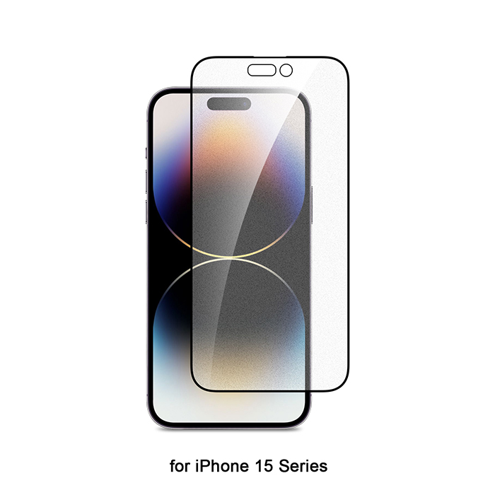 iPhone 15 2.5D Full Cover Anti-glare glass